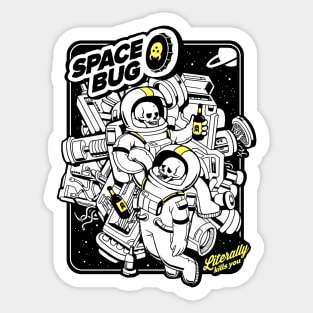 Spacebug / white Sticker